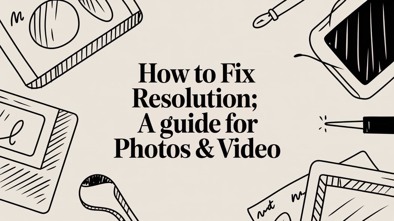 How to Fix Resolution: A Guide for Photos & Video