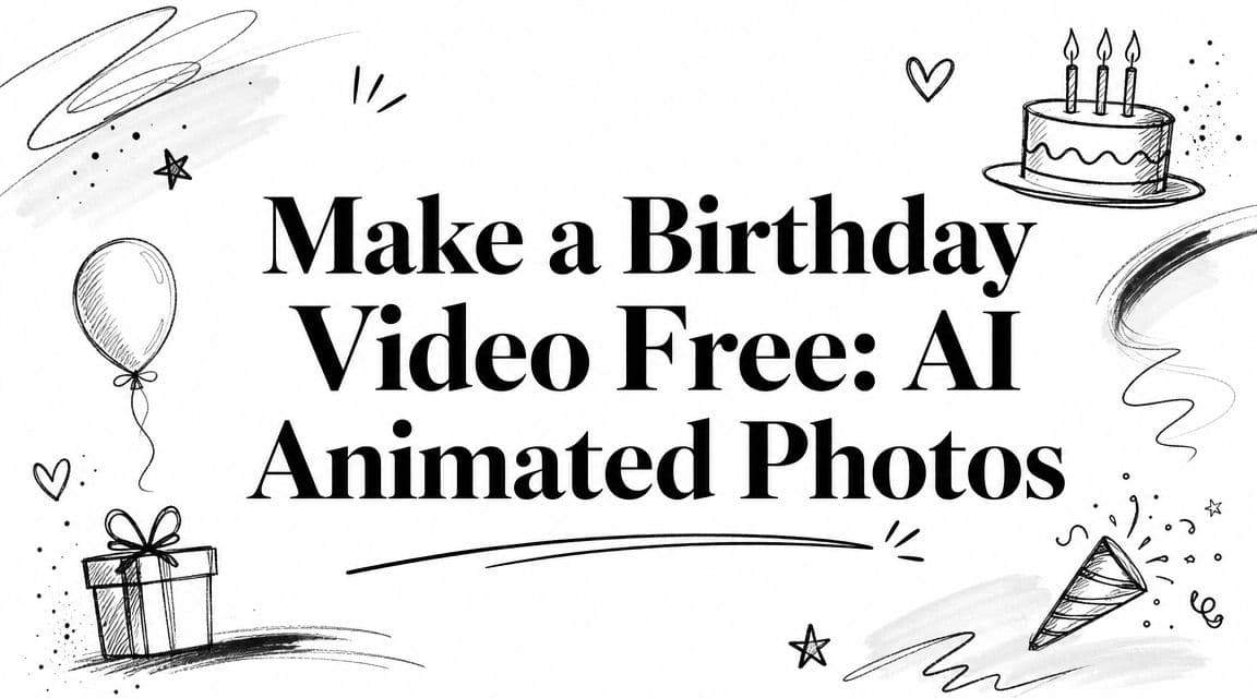 Make a Birthday Video Free: AI Animated Photos