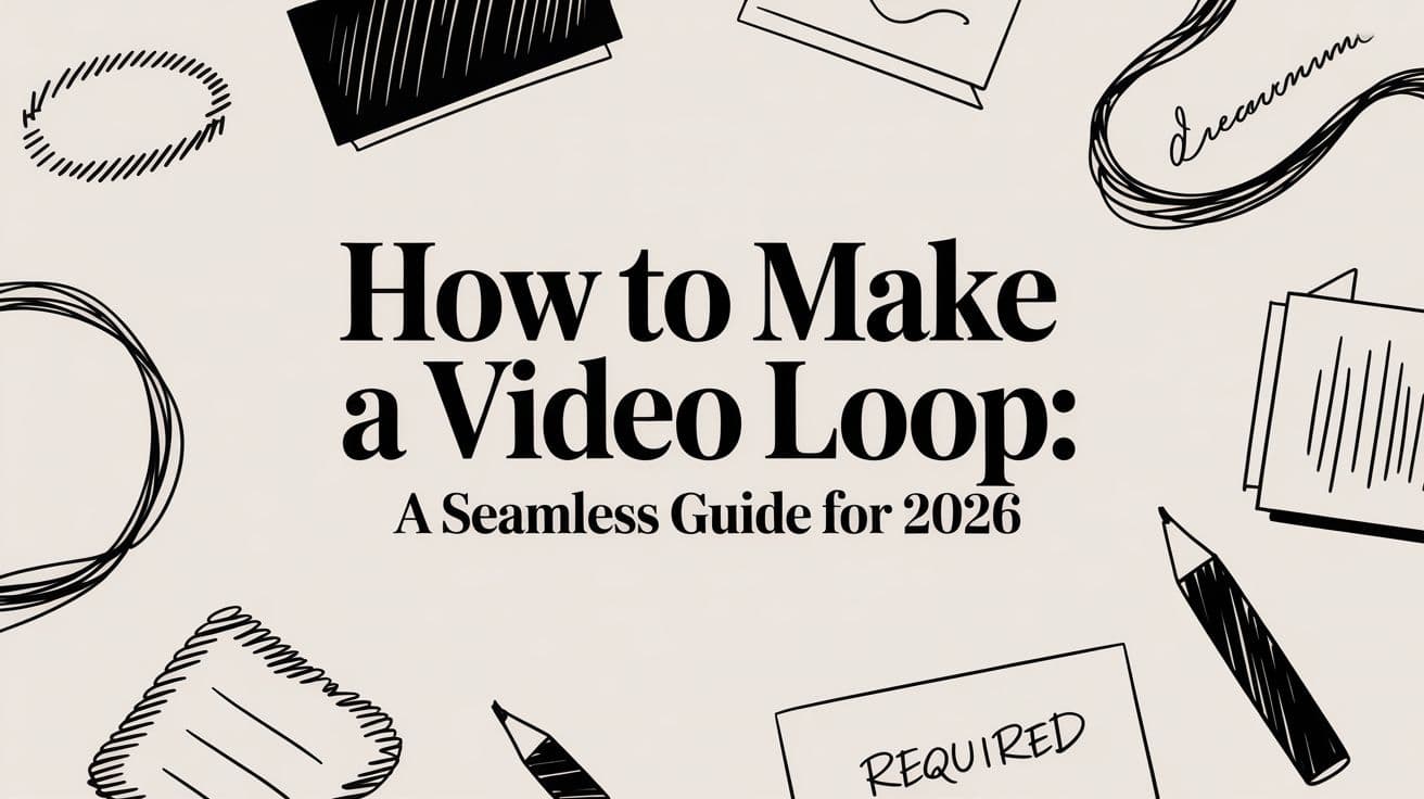 How to Make a Video Loop: A Seamless Guide for 2026