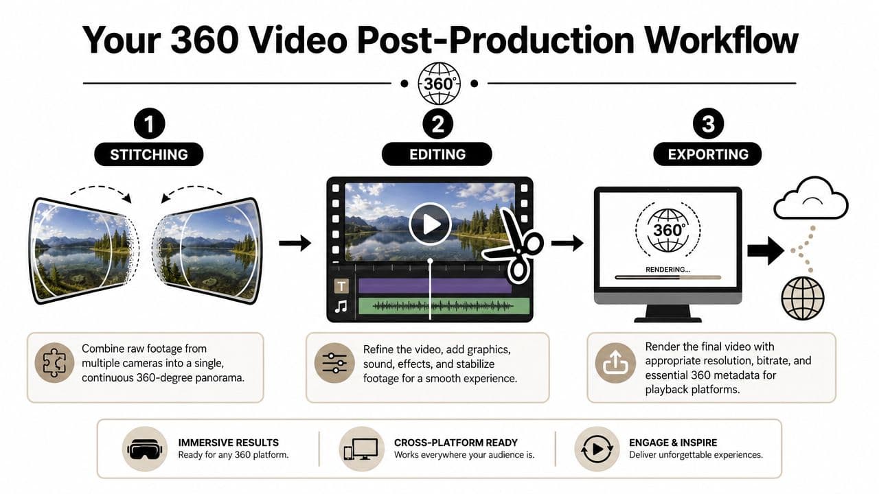 Your Post-Production Workflow Stitching Editing and Exporting