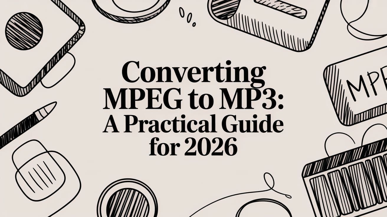 Converting MPEG to MP3: A Practical Guide for 2026