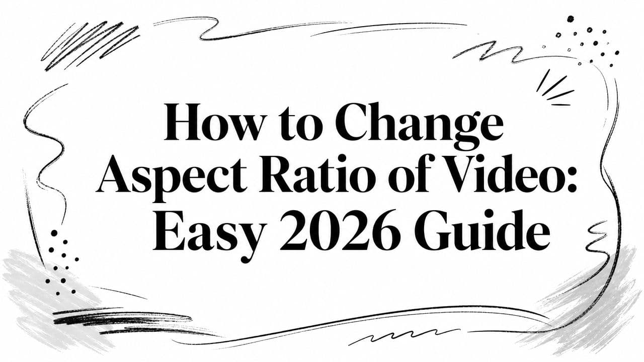 How to Change Aspect Ratio of Video: Easy 2026 Guide