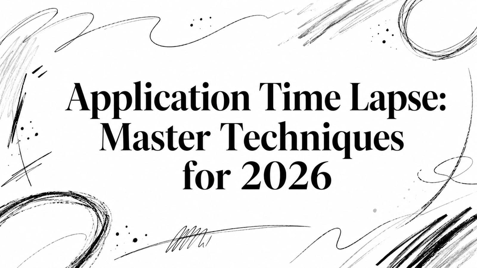 Application Time Lapse: Master Techniques for 2026
