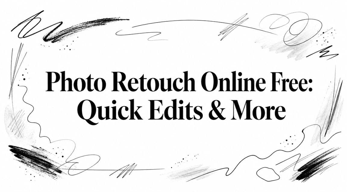 Photo Retouch Online Free: Quick Edits & More