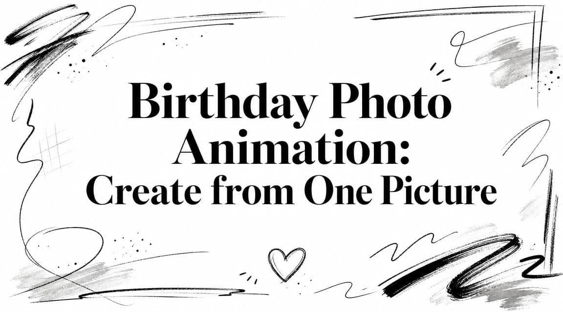 Birthday Photo Animation: Create from One Picture