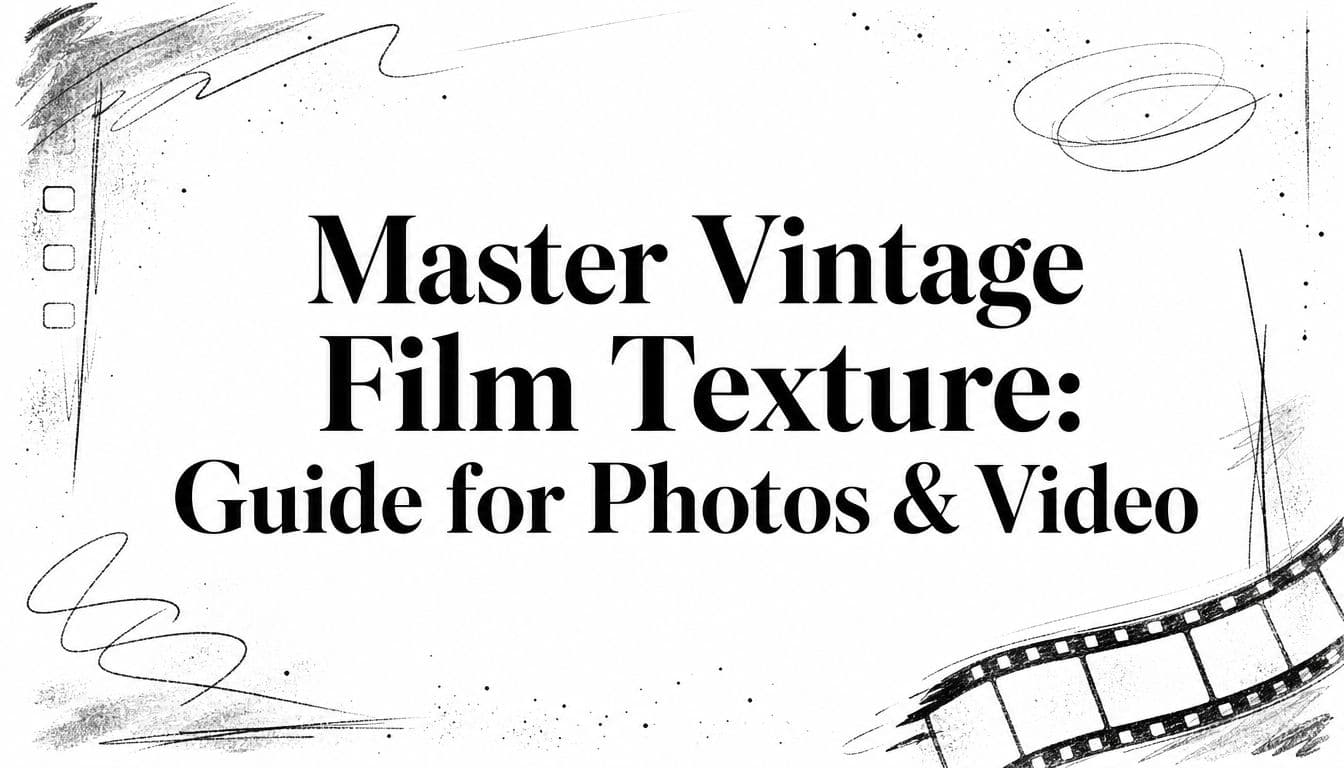 Master Vintage Film Texture: Guide for Photos & Video