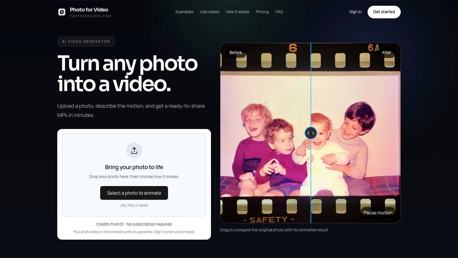 Screenshot from https://photoforvideo.com
