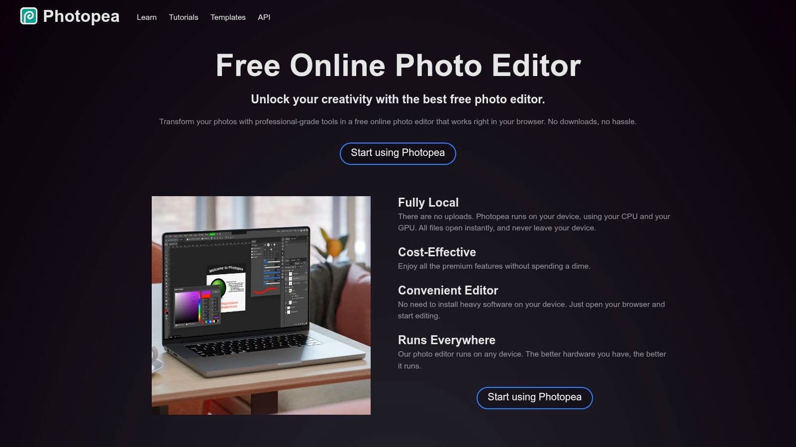 Photopea, Free Photoshop‑style Web Editor